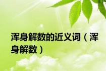浑身解数的近义词（浑身解数）