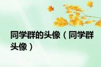 同学群的头像（同学群头像）