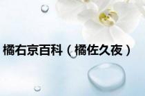 橘右京百科（橘佐久夜）