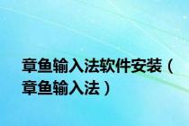 章鱼输入法软件安装（章鱼输入法）