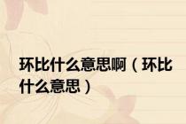 环比什么意思啊（环比什么意思）