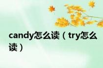 candy怎么读（try怎么读）