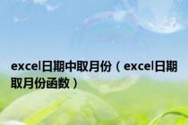 excel日期中取月份（excel日期取月份函数）