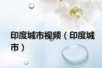 印度城市视频（印度城市）