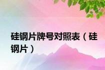 硅钢片牌号对照表（硅钢片）