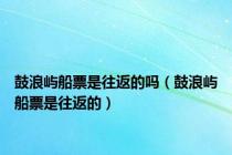 鼓浪屿船票是往返的吗（鼓浪屿船票是往返的）