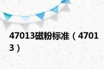 47013磁粉标准（47013）
