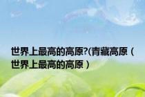世界上最高的高原?(青藏高原（世界上最高的高原）