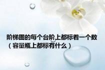 阶梯图的每个台阶上都标着一个数（容量瓶上都标有什么）