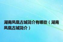 湖南凤凰古城简介有哪些（湖南凤凰古城简介）