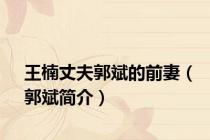 王楠丈夫郭斌的前妻（郭斌简介）