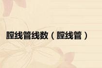 膛线管线数（膛线管）