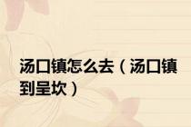 汤口镇怎么去（汤口镇到呈坎）