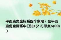 平面直角坐标系四个象限（在平面直角坐标系中已知a(2 2)原点o(00)）