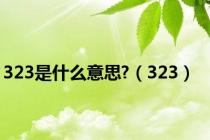 323是什么意思?（323）