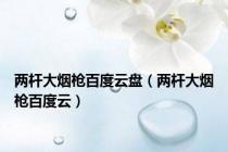 两杆大烟枪百度云盘（两杆大烟枪百度云）