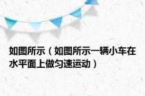 如图所示（如图所示一辆小车在水平面上做匀速运动）