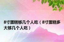 8寸蛋糕够几个人吃（8寸蛋糕多大够几个人吃）