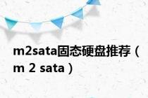 m2sata固态硬盘推荐（m 2 sata）