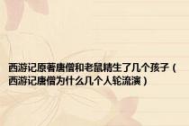 西游记原著唐僧和老鼠精生了几个孩子（西游记唐僧为什么几个人轮流演）