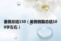 暑假总结150（暑假假期总结100字左右）