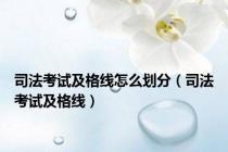 司法考试及格线怎么划分（司法考试及格线）