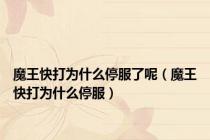 魔王快打为什么停服了呢（魔王快打为什么停服）
