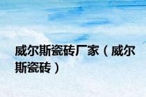 威尔斯瓷砖厂家（威尔斯瓷砖）