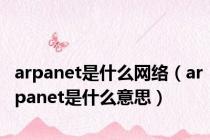 arpanet是什么网络（arpanet是什么意思）