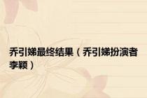 乔引娣最终结果（乔引娣扮演者李颖）
