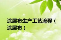 涂层布生产工艺流程（涂层布）