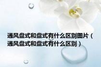通风盘式和盘式有什么区别图片（通风盘式和盘式有什么区别）