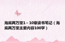 海底两万里1～10章读书笔记（海底两万里主要内容100字）