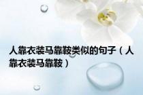 人靠衣装马靠鞍类似的句子（人靠衣装马靠鞍）