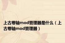 上古卷轴mod管理器是什么（上古卷轴mod管理器）