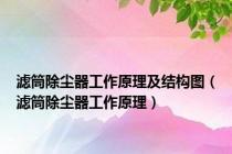 滤筒除尘器工作原理及结构图（滤筒除尘器工作原理）