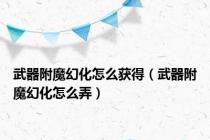 武器附魔幻化怎么获得（武器附魔幻化怎么弄）