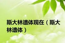 斯大林遗体现在（斯大林遗体）