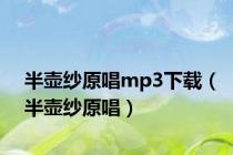 半壶纱原唱mp3下载（半壶纱原唱）