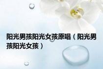 阳光男孩阳光女孩原唱（阳光男孩阳光女孩）