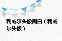利威尔头像黑白（利威尔头像）
