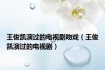王俊凯演过的电视剧吻戏（王俊凯演过的电视剧）