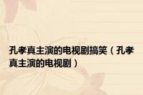 孔孝真主演的电视剧搞笑（孔孝真主演的电视剧）