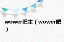 wower吧主（wower吧）