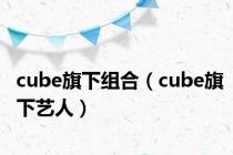 cube旗下组合（cube旗下艺人）