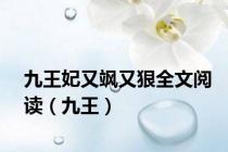 九王妃又飒又狠全文阅读（九王）