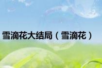 雪滴花大结局（雪滴花）