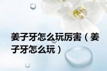 姜子牙怎么玩厉害（姜子牙怎么玩）
