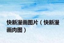 快新漫画图片（快新漫画肉图）