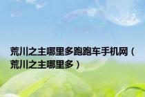 荒川之主哪里多跑跑车手机网（荒川之主哪里多）